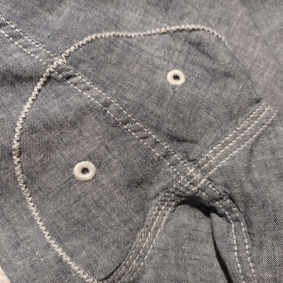 NAUTICA Mens N83 Long Sleeve Chambray Shirt - Picture 5 of 6